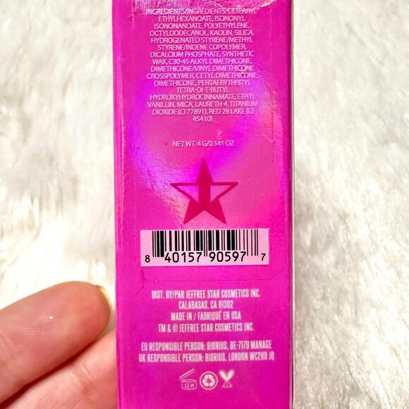 NIB Jeffree Star Pink Religion Velvet Trap Lipstick Full Size 4g - Picture 7 of 8